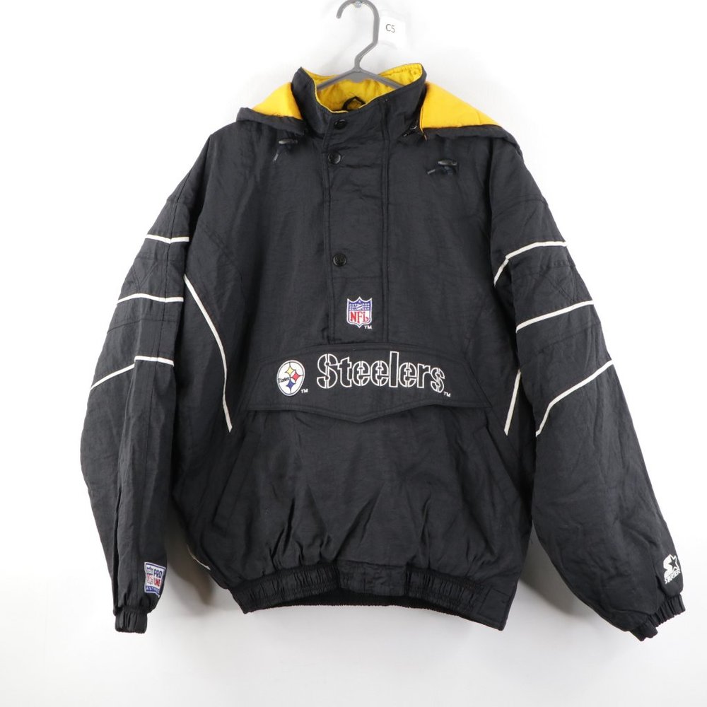Vintage Starter Pittsburgh Steelers Hooded Jacket